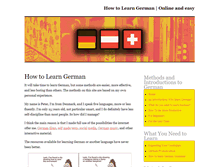 Tablet Screenshot of howtolearngerman.de
